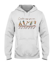 Native Creator says you are tee Hooded Sweatshirt tile