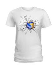 Volleyball Crack Ladies T-Shirt tile