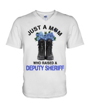 Just A Mom Who Raised Deputy Sheriff V-Neck T-Shirt tile