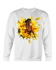 Horse Sunflower Crewneck Sweatshirt tile