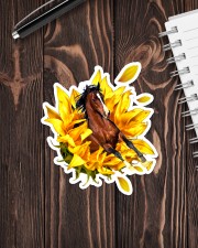 Horse Sunflower Sticker - Single (Vertical) aos-sticker-single-vertical-lifestyle-front-05