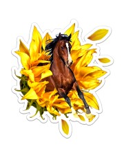 Horse Sunflower Sticker - Single (Vertical) front