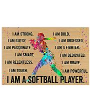 I Am A Softball Player 17x11 Poster front