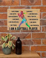 I Am A Softball Player 17x11 Poster poster-landscape-17x11-lifestyle-23
