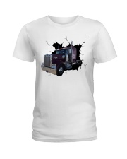 Purple Track Crack Ladies T-Shirt tile