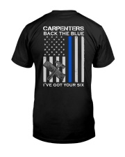 Carpenter Back The Blue 2 Sides Classic T-Shirt back
