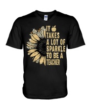 It Takes A Lot Of Sparkle V-Neck T-Shirt tile