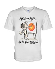 Make Your Mark And See V-Neck T-Shirt tile