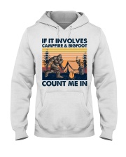 Bigfoot And Campfire Hooded Sweatshirt tile
