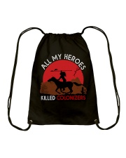 Native - All My Heroes White Drawstring Bag tile