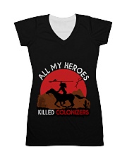 Native - All My Heroes White All-Over Dress tile