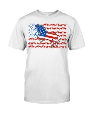 Horse American Flag Classic T-Shirt front