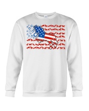 Horse American Flag Crewneck Sweatshirt tile