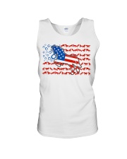 Horse American Flag Unisex Tank tile
