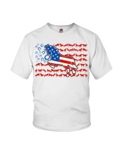 Horse American Flag Youth T-Shirt tile