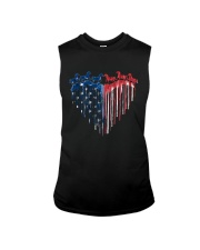 Horse Colorful Splash Us Flag Sleeveless Tee tile