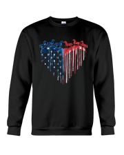 Horse Colorful Splash Us Flag Crewneck Sweatshirt tile