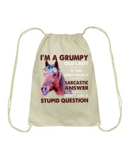 A Grumpy Old Lady Drawstring Bag tile