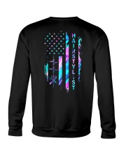 Hairstylist American Flag Crewneck Sweatshirt tile