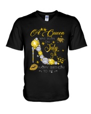 July 9th Happy Birthday To Me V-Neck T-Shirt tile
