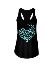 Turtle Heart Ladies Flowy Tank tile