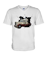 379 extended hood V-Neck T-Shirt tile