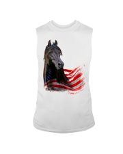 Girl Horse And American Sleeveless Tee tile