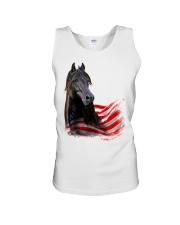 Girl Horse And American Unisex Tank tile