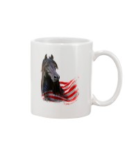 Girl Horse And American Mug tile