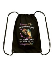 I May Not Be The Girl Everyone Drawstring Bag tile
