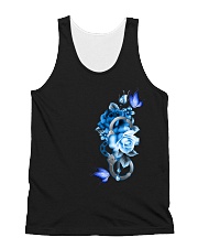 Blue Rose V2 2 Sides All-Over Unisex Tank tile