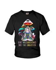Yoga Eat Mushrooms See The Youth T-Shirt tile