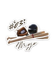 Baseball Sticker custom Sticker - 2 pack (Horizontal) front