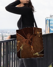 Dragonfly Leather All-over Tote aos-all-over-tote-lifestyle-front-05
