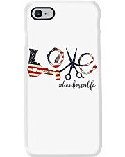 Love Hairdresser American Flag Phone Case tile