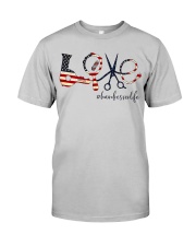 Love Hairdresser American Flag Classic T-Shirt front