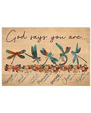 Dragonfly God Says 17x11 Poster front