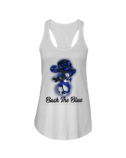 Blue Rose Back The Blue Ladies Flowy Tank tile