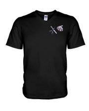 Surgeons Back The Blue V-Neck T-Shirt tile