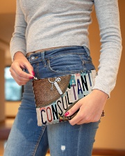 Teacher leather pattern print accessory pouch Accessory Pouch - Standard aos-accessory-pouch-8-5x6-lifestyle-front-05