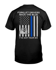 Forklift Drivers The Blue 2 Sides Classic T-Shirt back