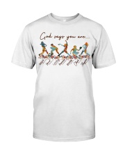 God Says You Are Softball Classic T-Shirt tile
