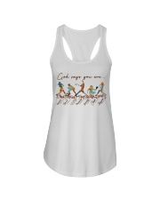 God Says You Are Softball Ladies Flowy Tank tile