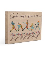 God Says You Are Softball Gallery Wrapped Canvas Prints tile