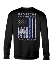 Rad Techs Back The Blue 2 Sides Crewneck Sweatshirt tile