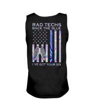 Rad Techs Back The Blue 2 Sides Unisex Tank tile