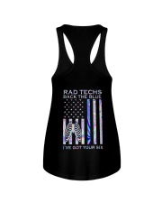 Rad Techs Back The Blue 2 Sides Ladies Flowy Tank tile