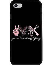 Peace Love Hairstyling Phone Case tile