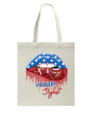 Hair Stylist Independence Day Tote Bag tile