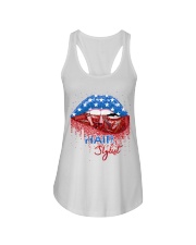 Hair Stylist Independence Day Ladies Flowy Tank tile